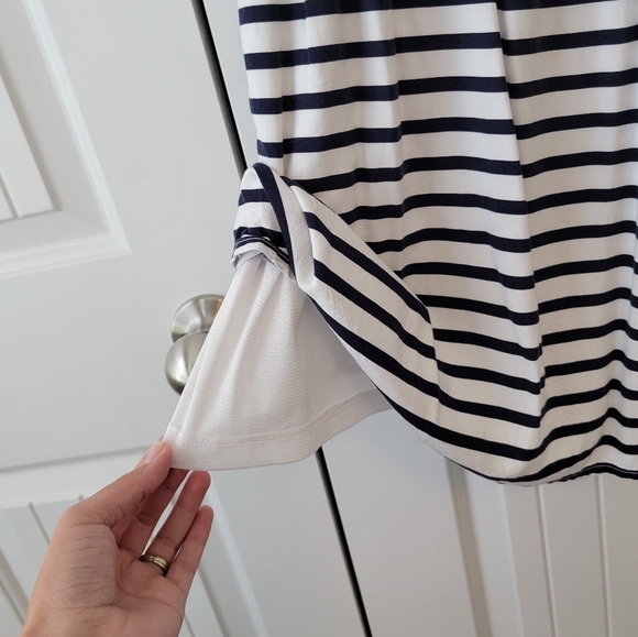 Old Navy Blue and White Striped Dress - Picture 4 of 5
